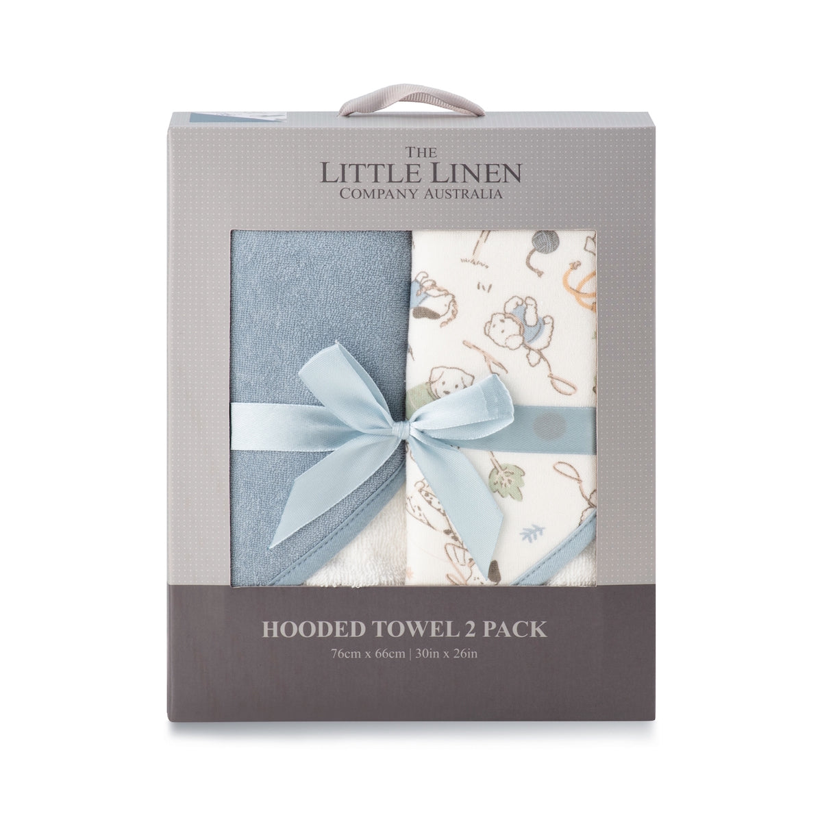 Little Linen Hooded Towel - 2 Pack Barklife Dog from Little Linen NZ stock babycity