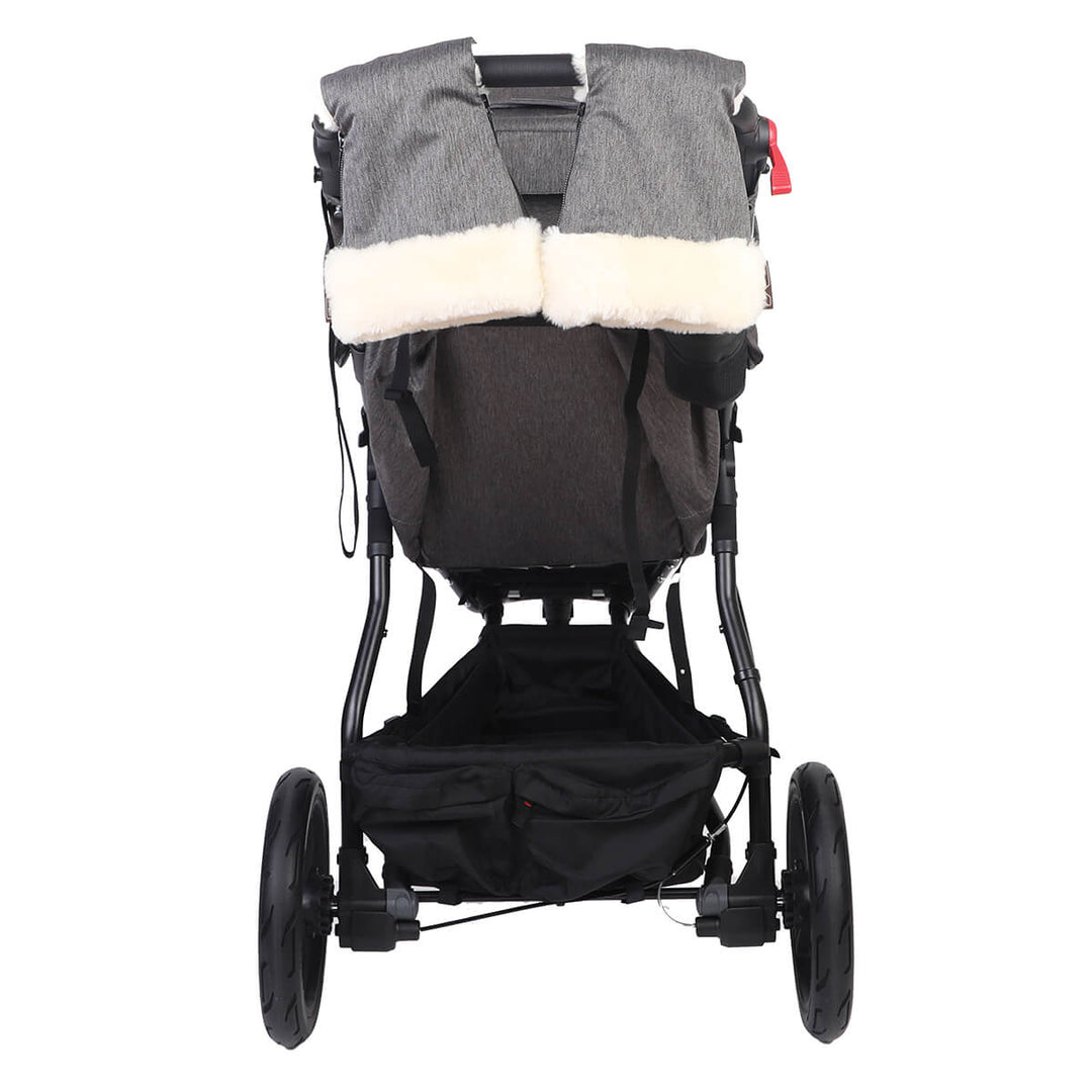 Mountain Buggy lambswool luxury handmuffs herringbone