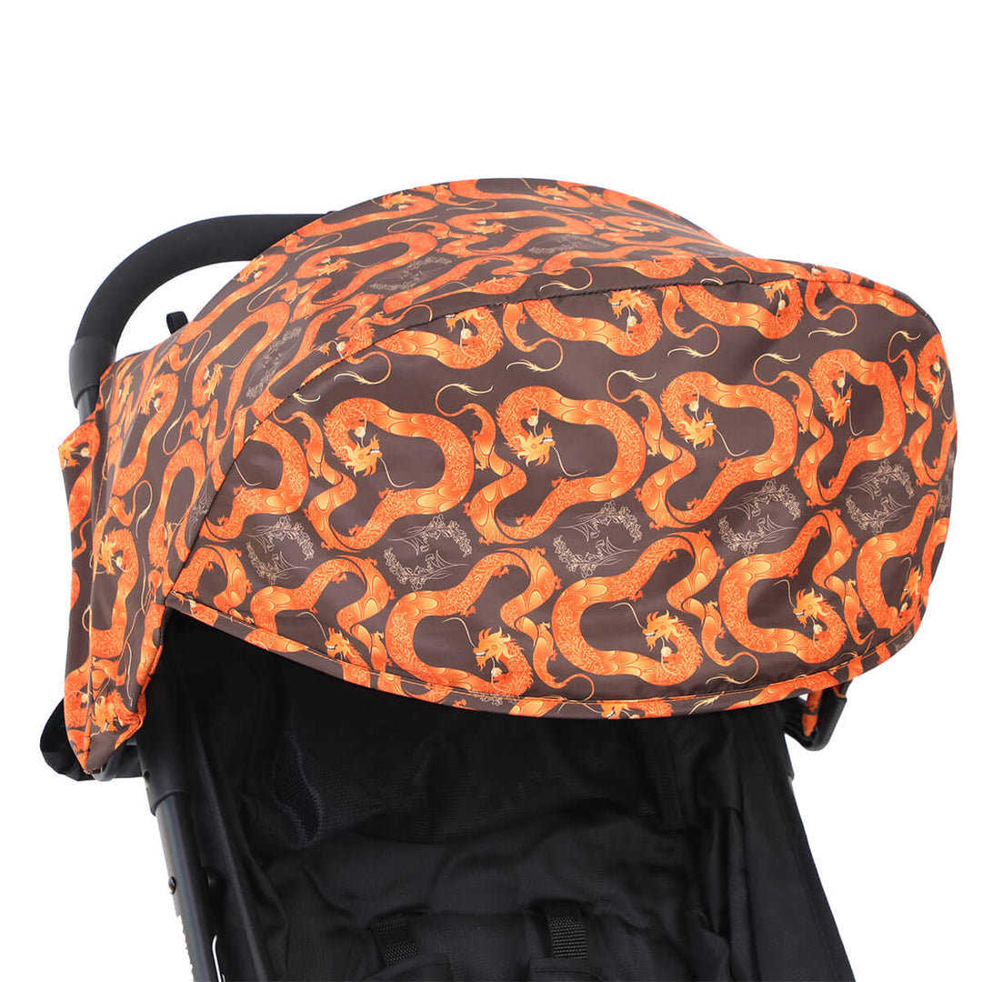 Mountain Buggy nano travel stroller hood close up_year of the dragon