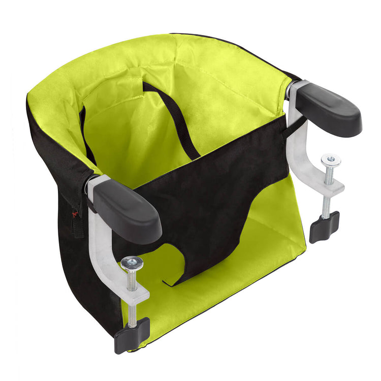 Mountain Buggy pod clip on highchair front three quarter green_lime
