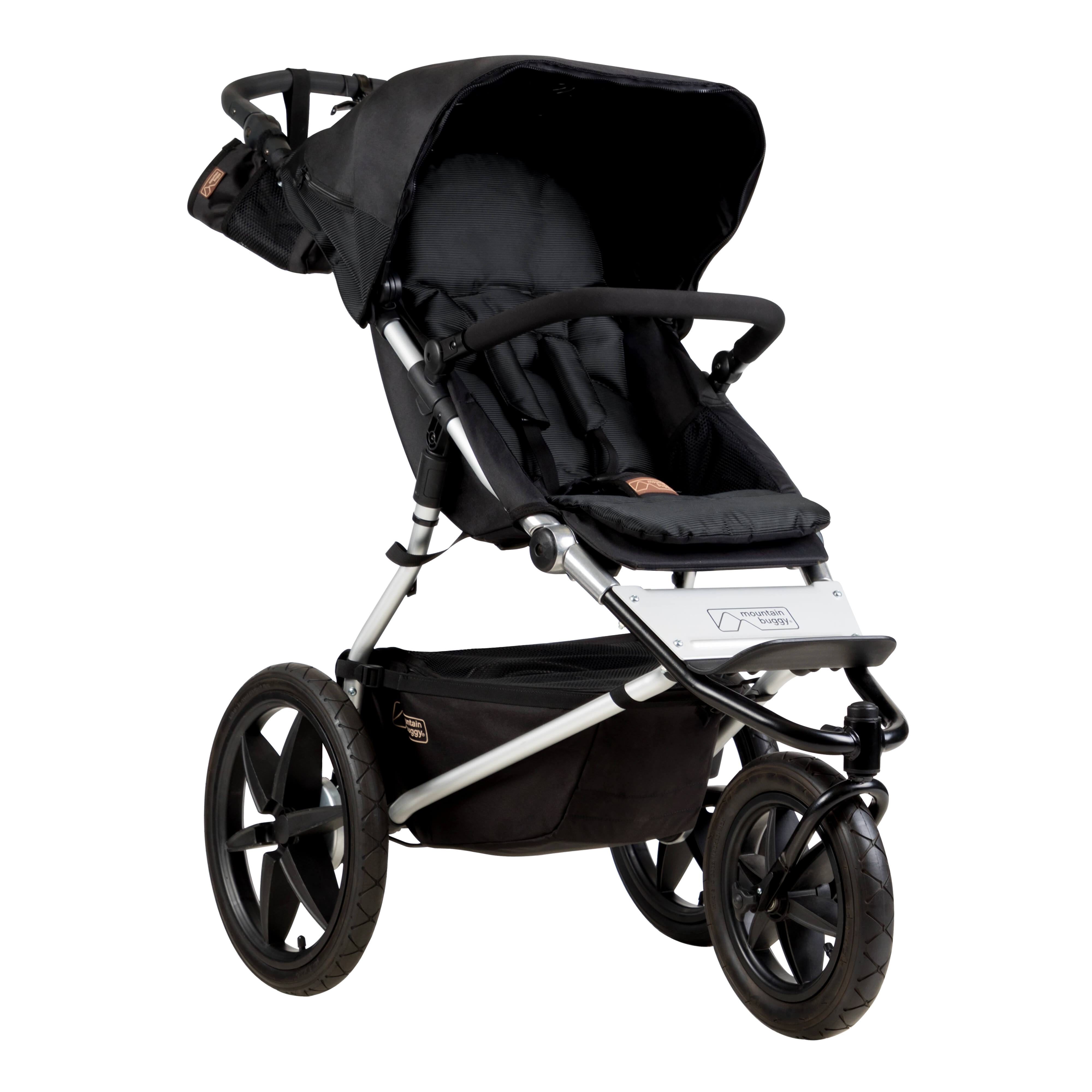 Mountain Buggy terrain stroller three quarter view_onyx