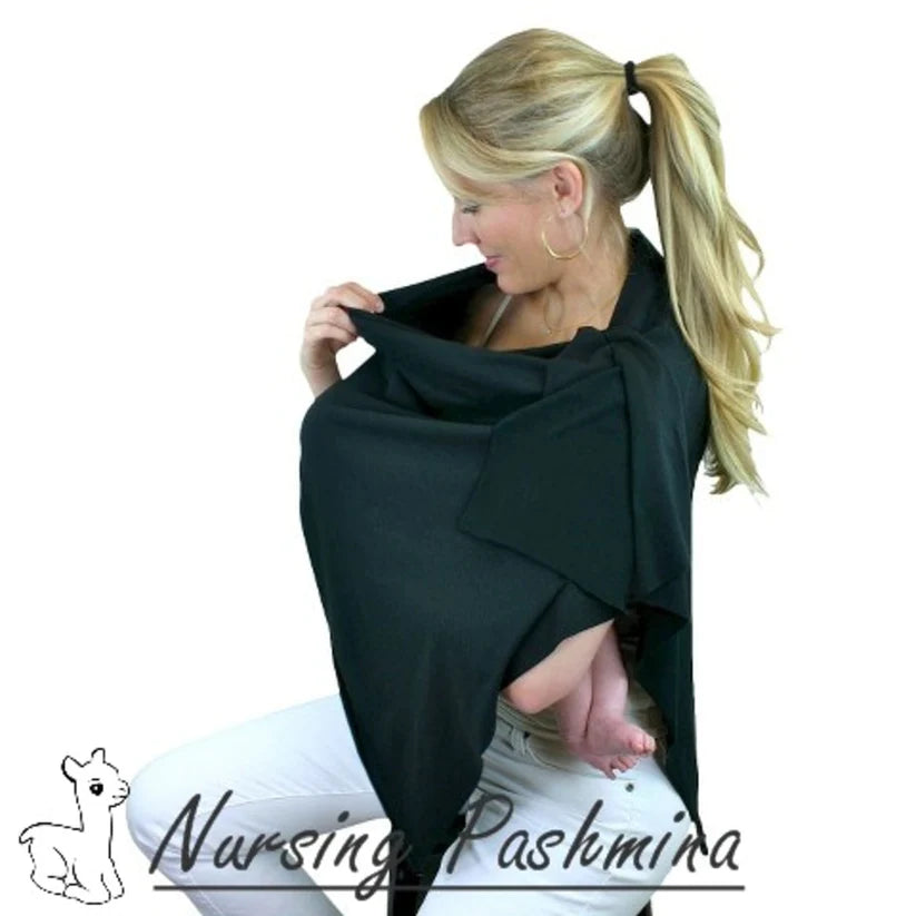 Binnie Baby Nursing Pashmina Black from Binnie Baby NZ stock babycity