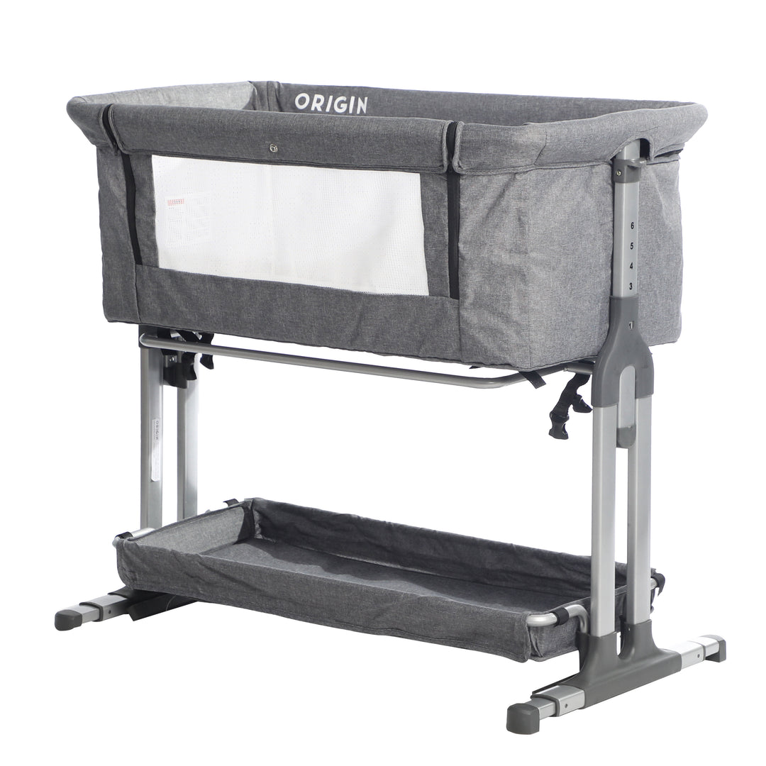 ORIGIN Morepork co-sleeper bedside bassinet in neutral colour