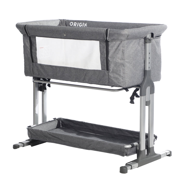 ORIGIN Morepork co-sleeper bedside bassinet in neutral colour