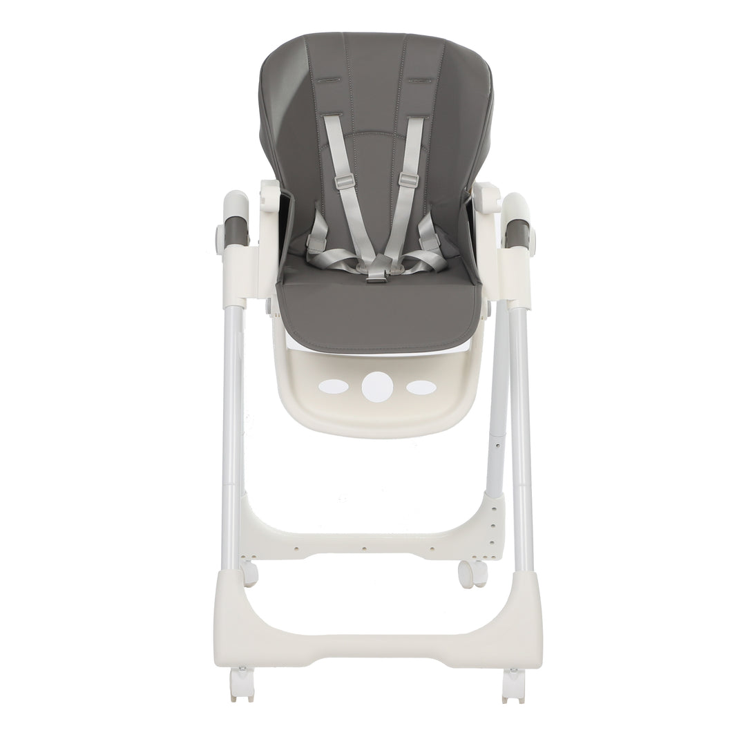 ORIGIN Marigold highchair front view full height without tray attached on white background