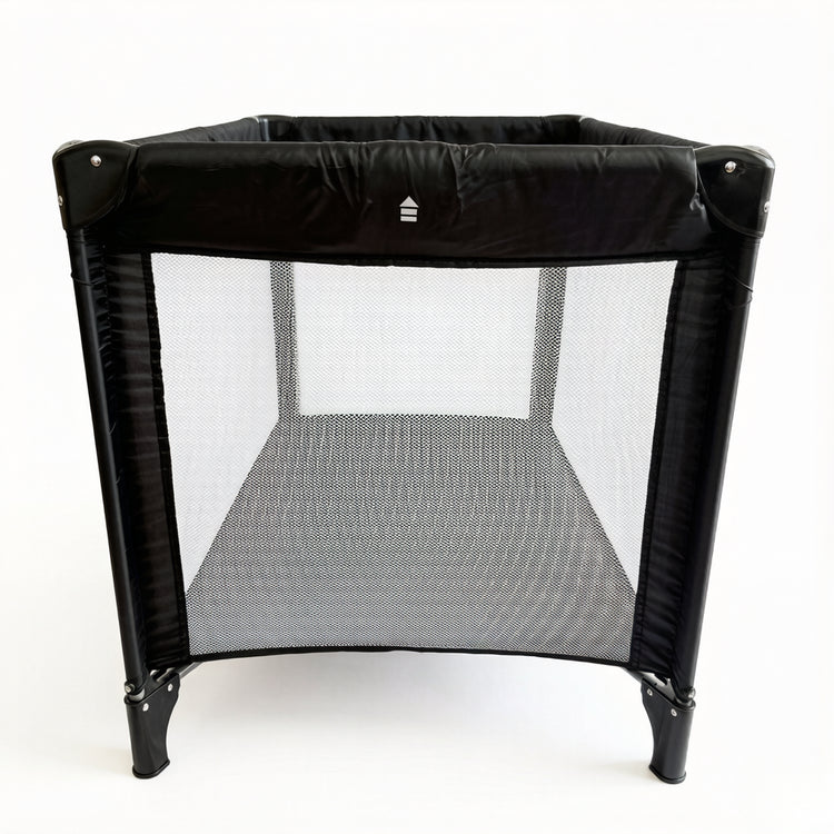 Rear view of ORIGIN Weka portacot