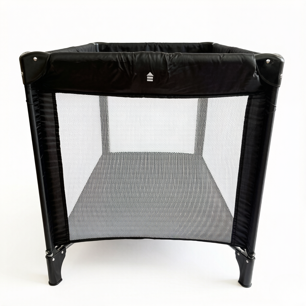 Rear view of ORIGIN Weka portacot