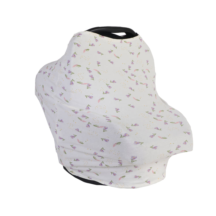 ORIGIN 5 in 1 Cover being used to cover a capsule showcasing the floral design option