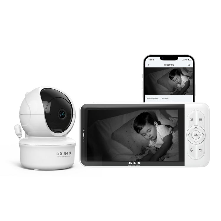 ORIGIN Wifi Phone Compatible 5" Baby Monitor from ORIGIN NZ stock babycity