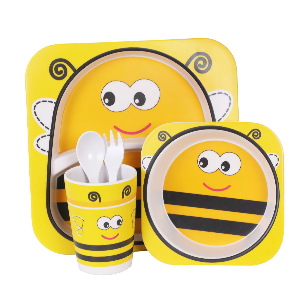 ORIGIN Bamboo Four Piece Dinner Set Bee from ORIGIN NZ stock babycity