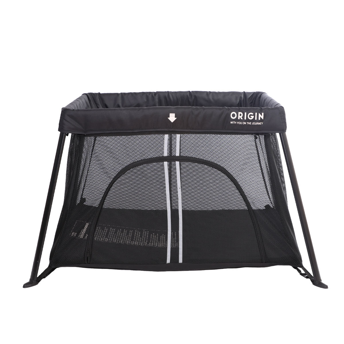 ORIGIN Kakapo Portable Travel Cot Black from ORIGIN NZ stock babycity