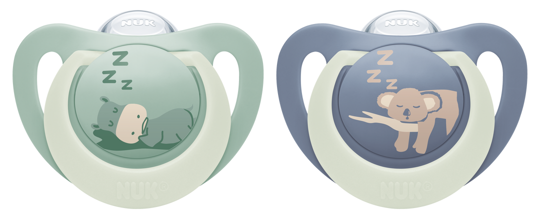 NUK First Choice Night Soothers 18-36mths 2pk