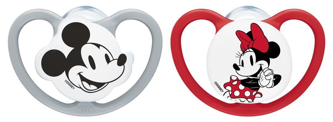 NUK Perfect Match Air Mickey Soothers 0-6mths 2pk