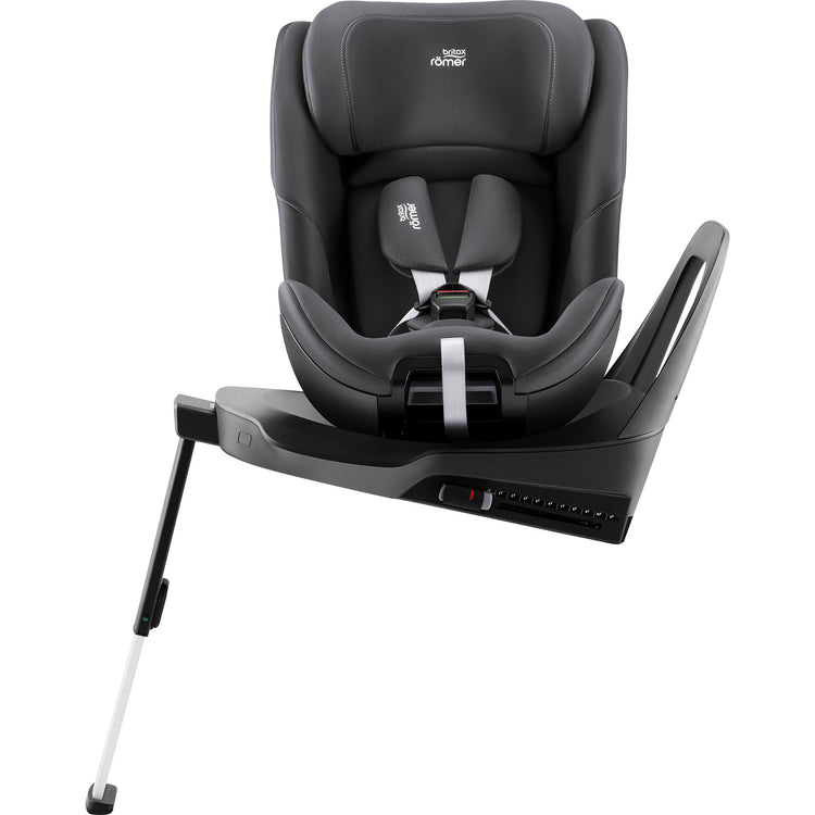 Britax Rider 2 side view hero image in midnight grey colour shown on a white background shown rotated 90 degrees