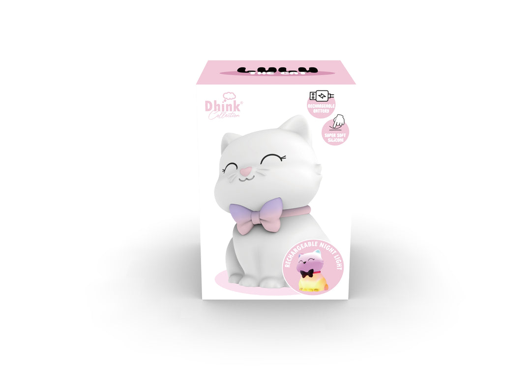 Squishy Cat Lulu USB Rechargeable Night Light