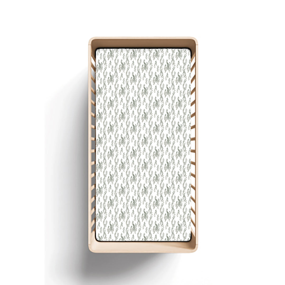 Burrow and Be Cot Fitted Sheet-String Of Pearls