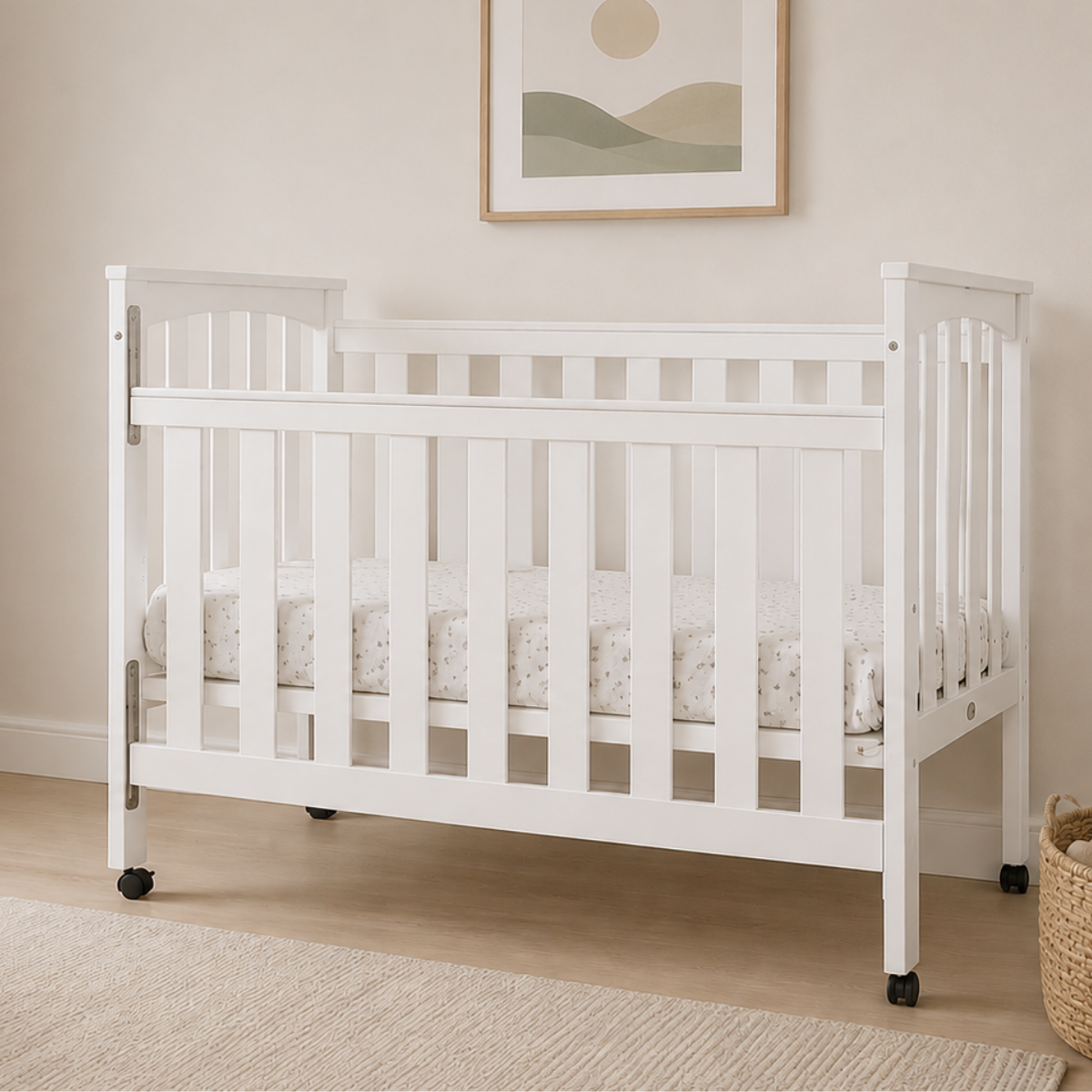 Classic White Wooden Sunbury Tiburon in a nursery