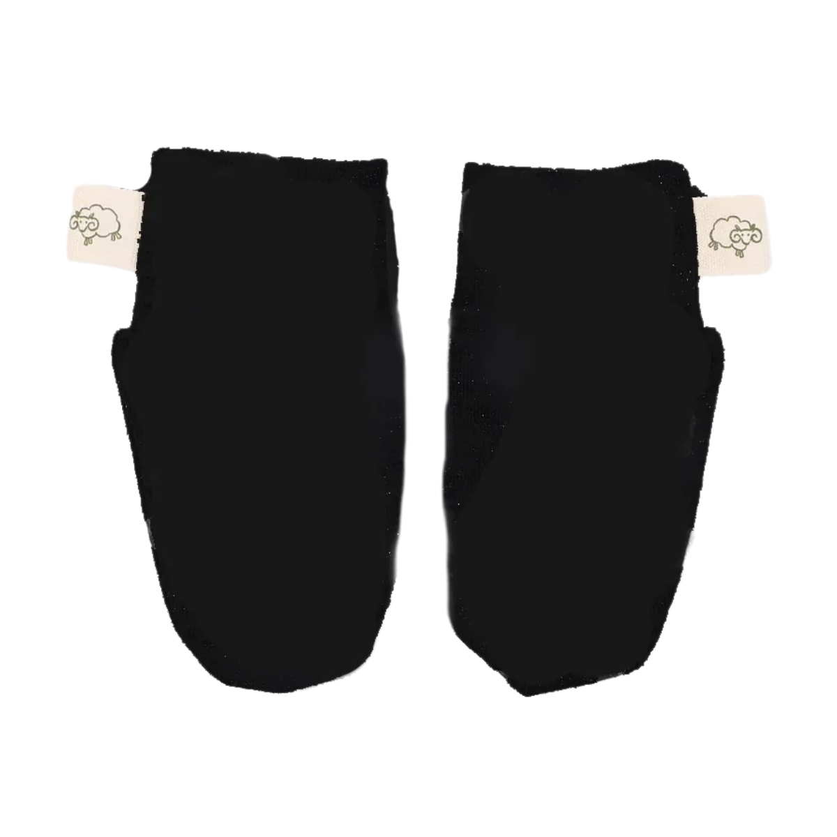 Mokopuna Merino Scratch Mitts Newborn Black from Mokopuna NZ stock babycity