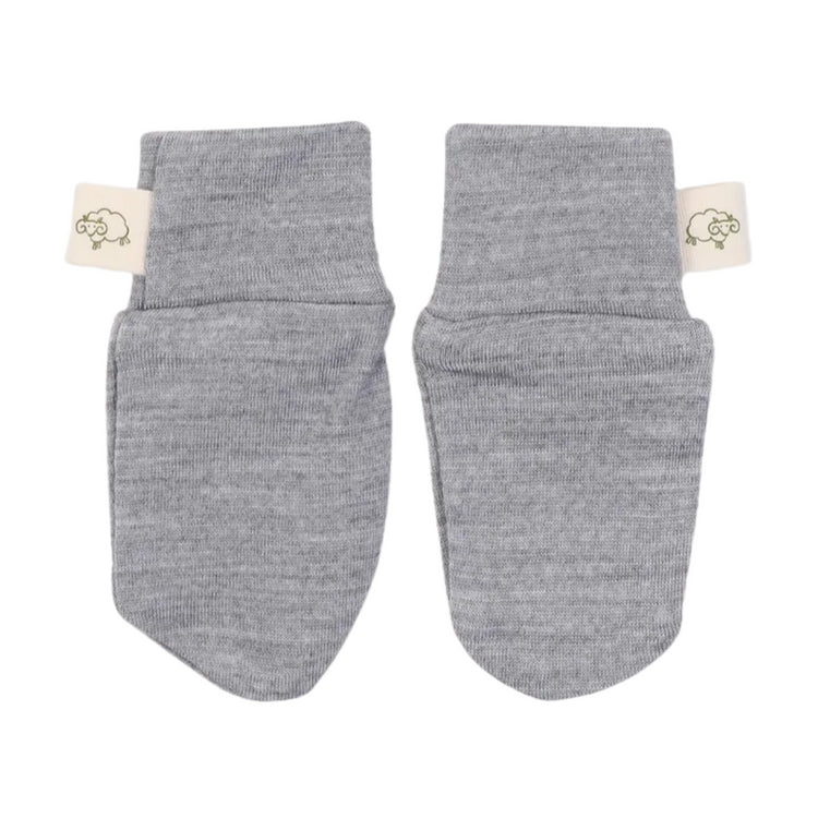 Mokopuna Merino Scratch Mitts Newborn Mist from Mokopuna NZ stock babycity