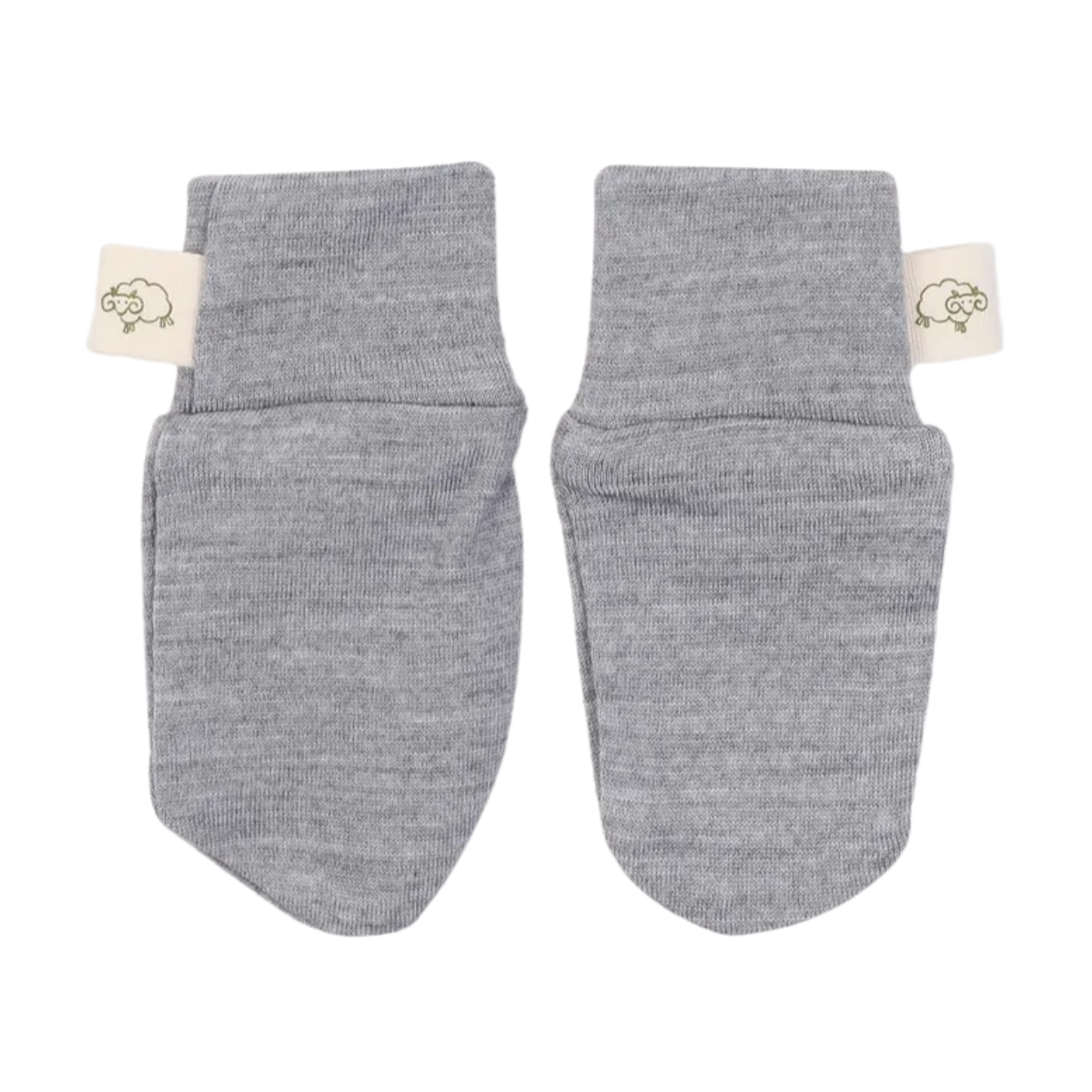 Mokopuna Merino Scratch Mitts Newborn Mist from Mokopuna NZ stock babycity