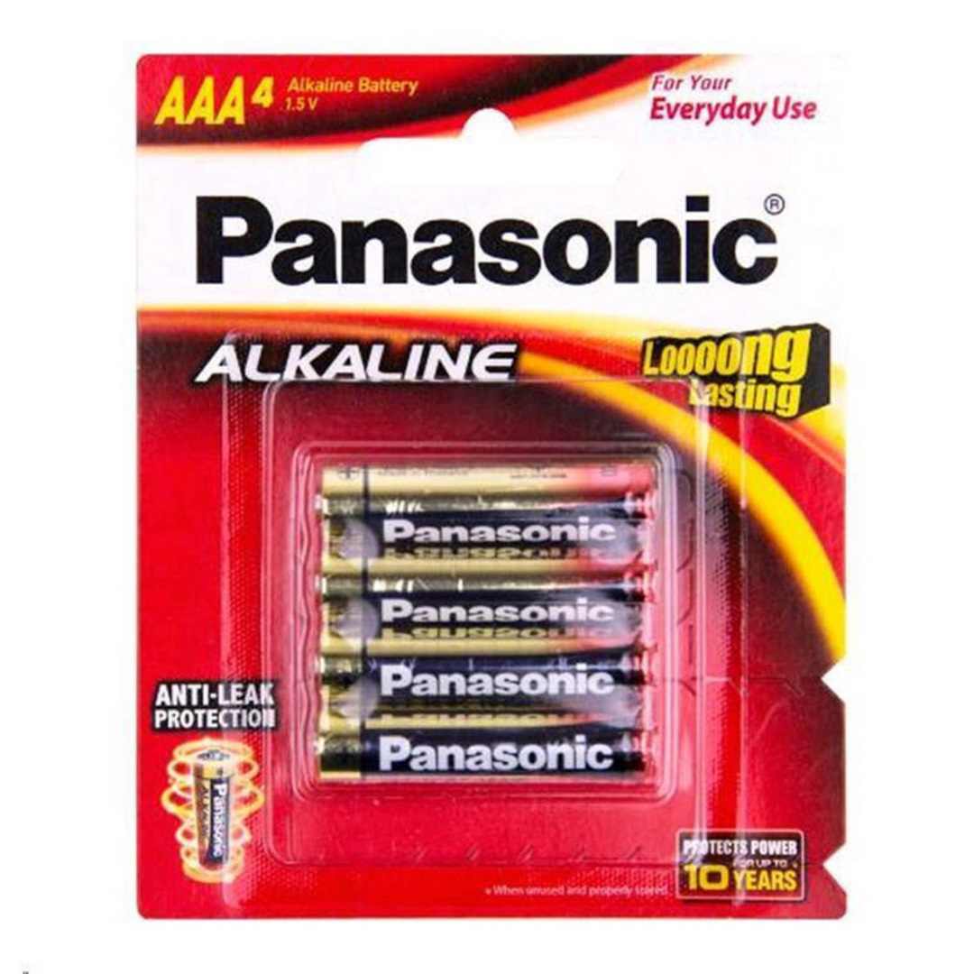 Panasonic Alkaline Battery Aaa - 4 Pack