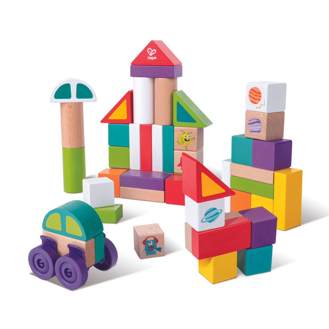 Hape Space Themed Stacking Blocks
