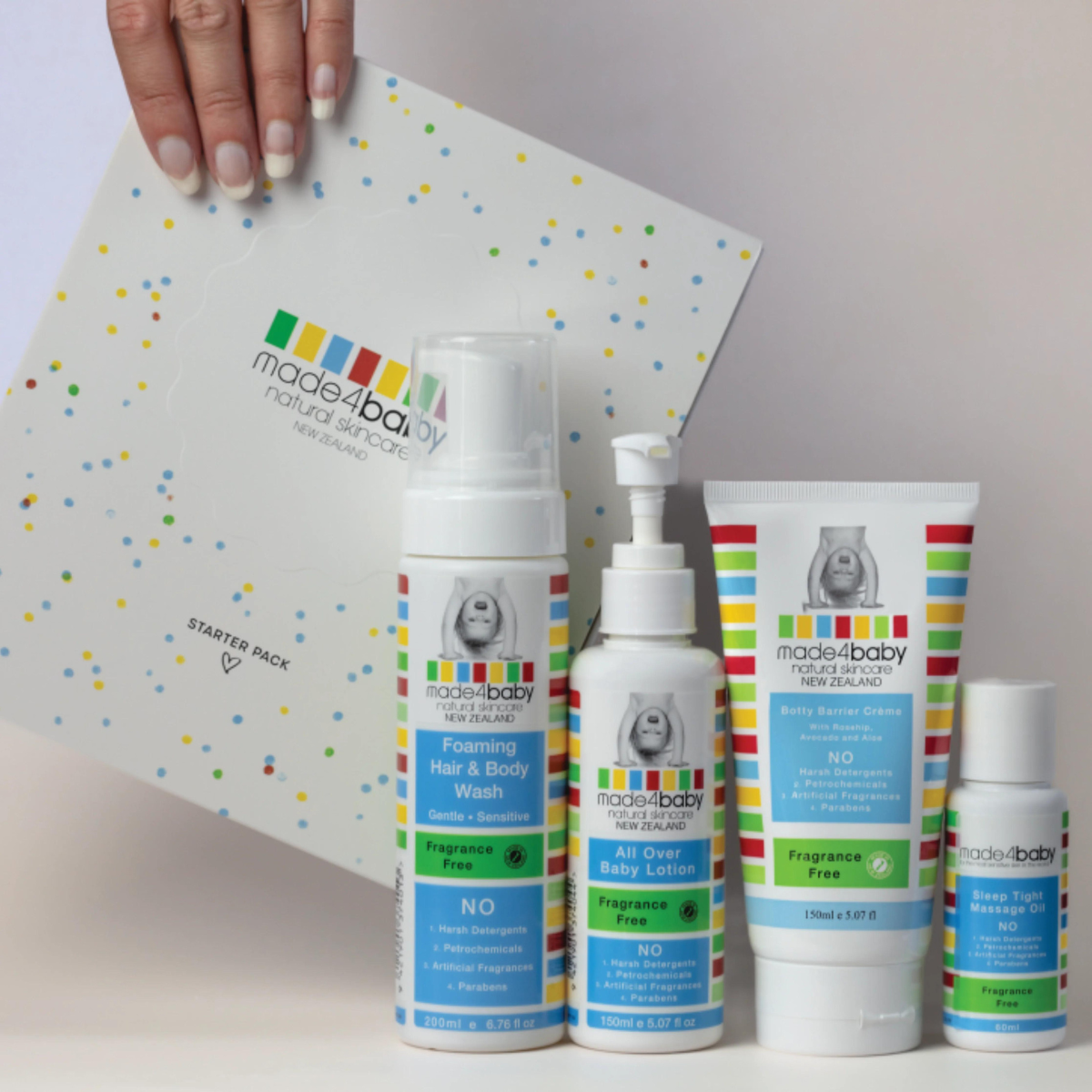 Made4Baby Starter Pack Fragrance Free from Made4Baby NZ stock babycity