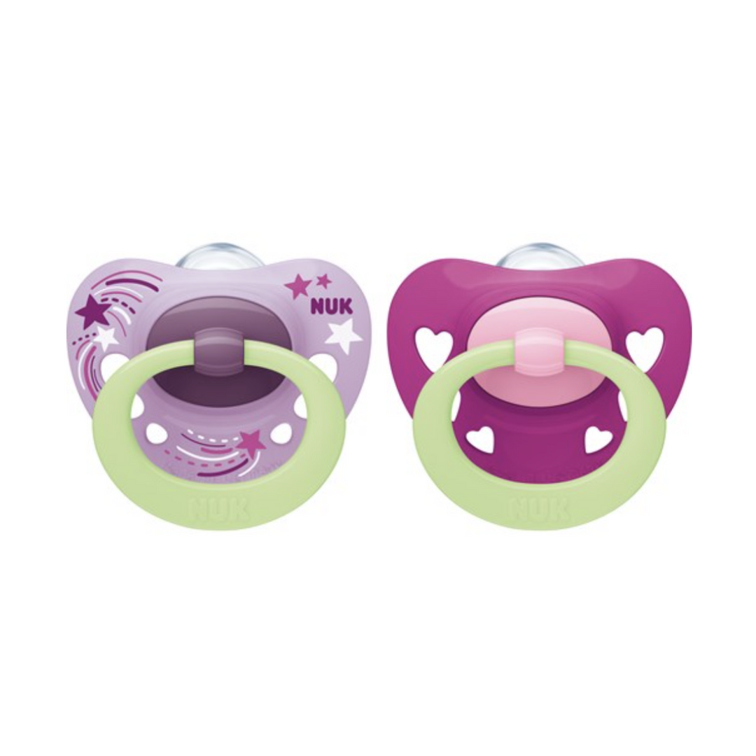 NUK Signature Night Soothers - 2 Pack
