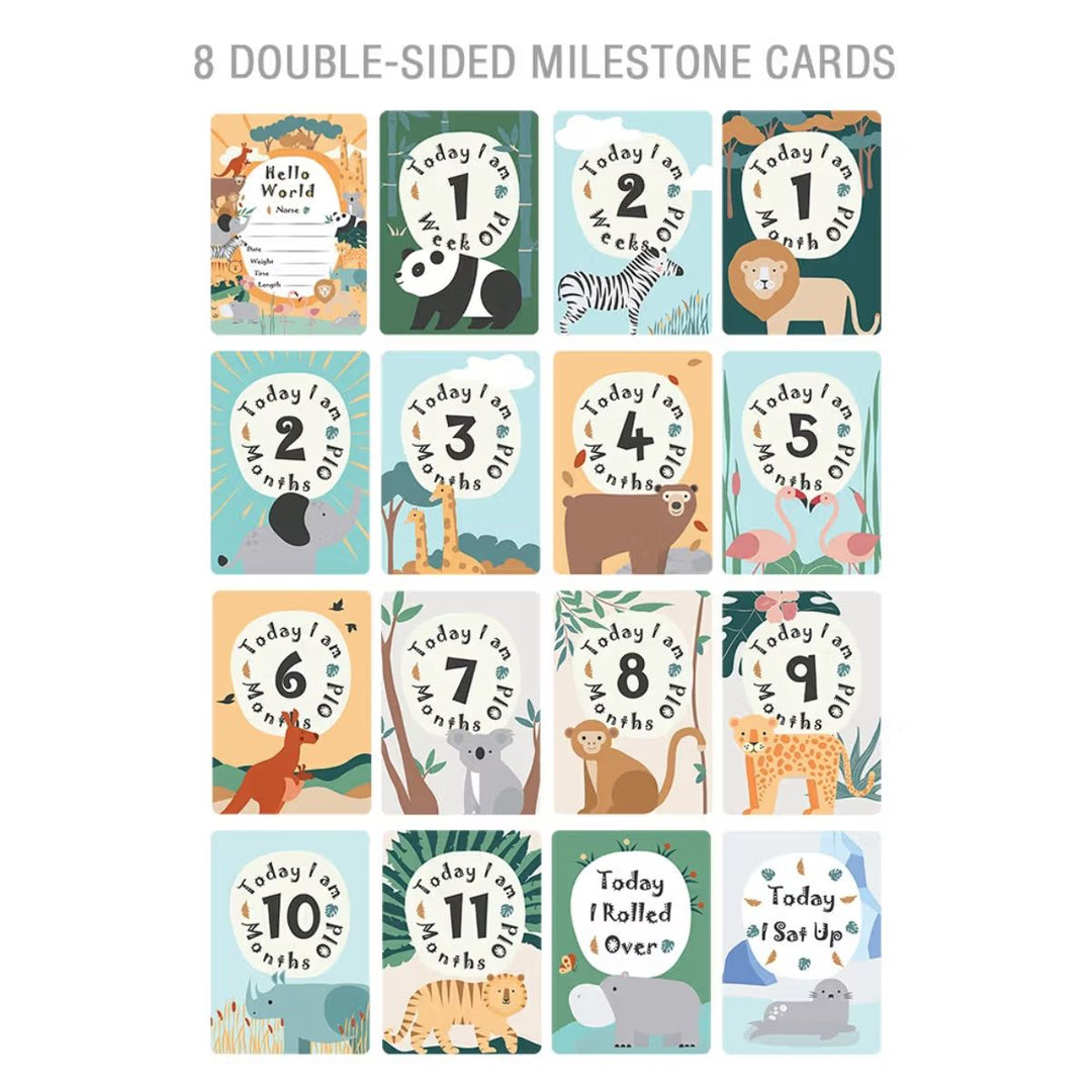 Lolli Living Day at the Zoo Playmat & Milestone Cards