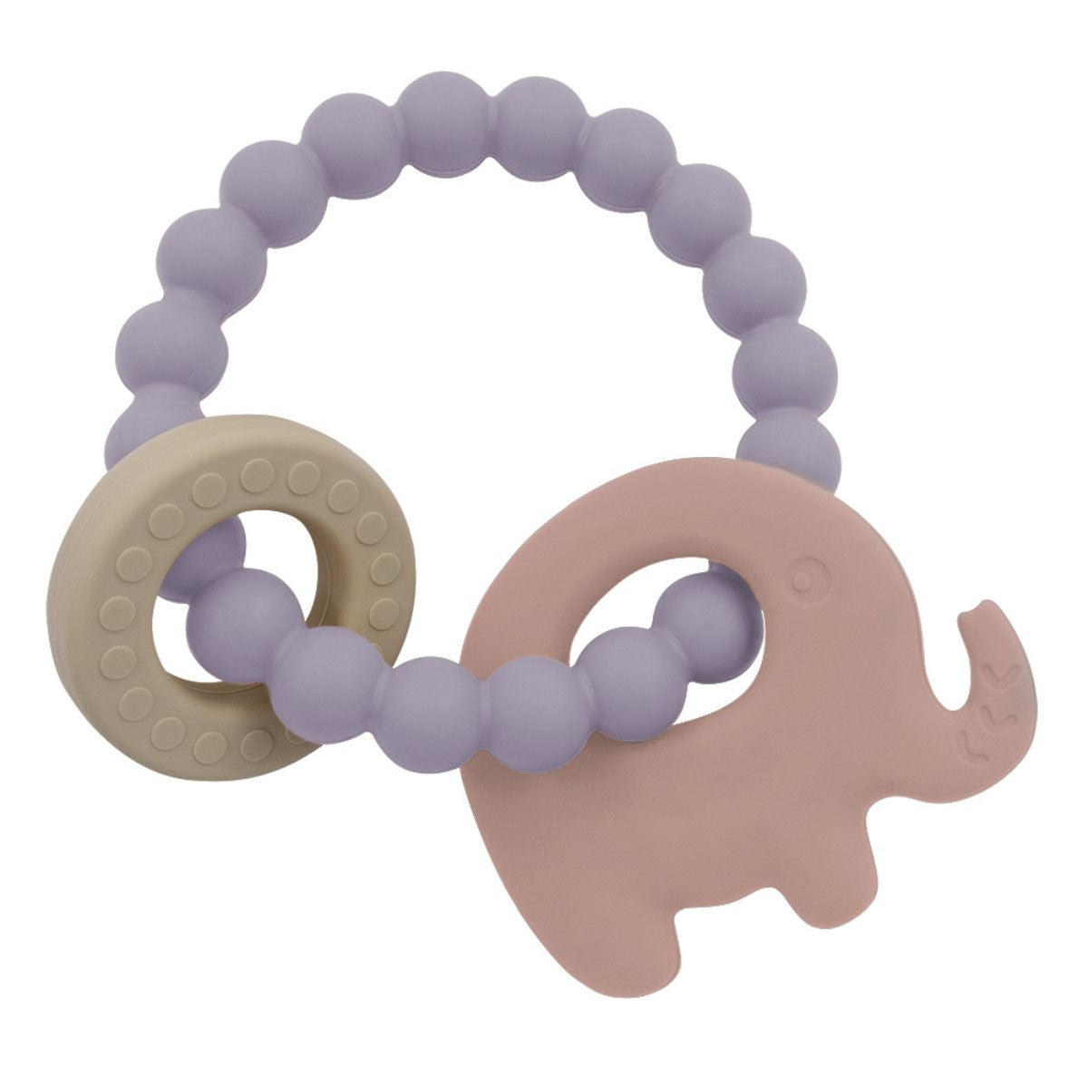 Playground Silicone Elephant Teether Lilac from Playground NZ stock babycity