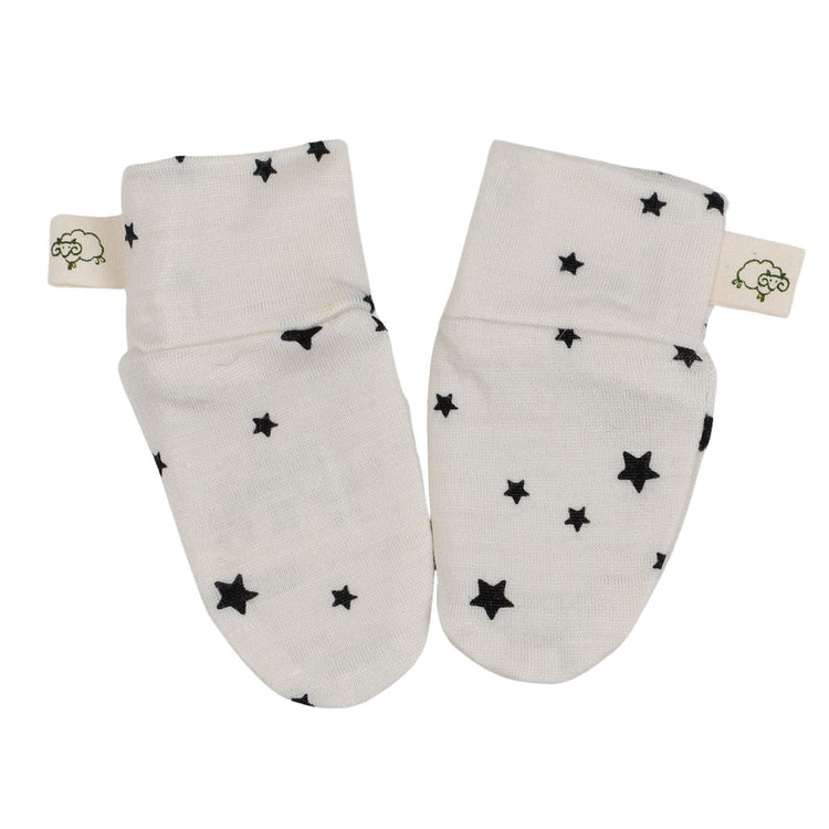 Mokopuna Merino Scratch Mitts Newborn Stardust from Mokopuna NZ stock babycity