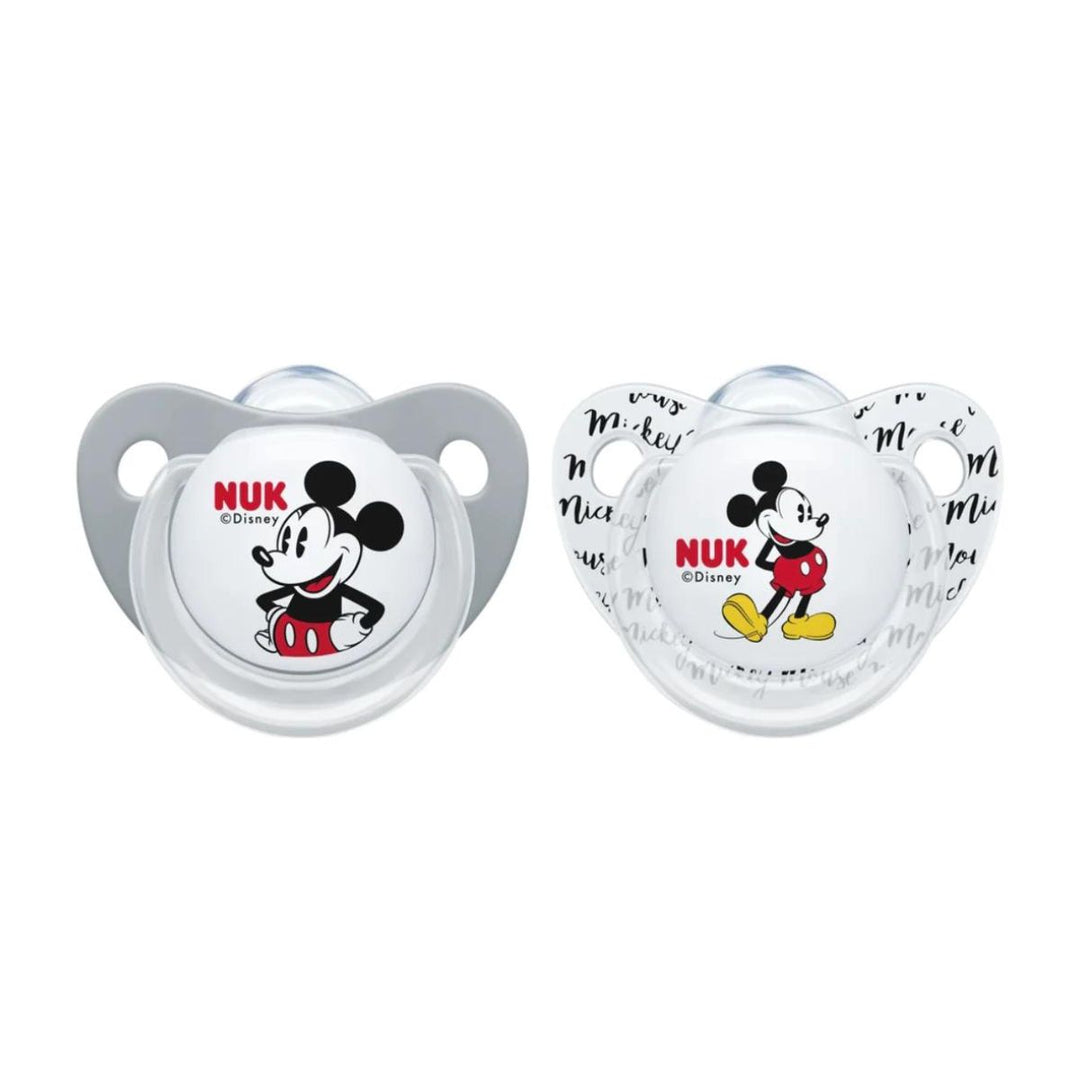 NUK Silicone Soothers Size 1 - 2 Pack Mickey