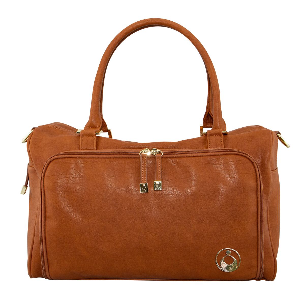 Isoki Double Zip Satchel Amber Tan from Isoki NZ stock babycity