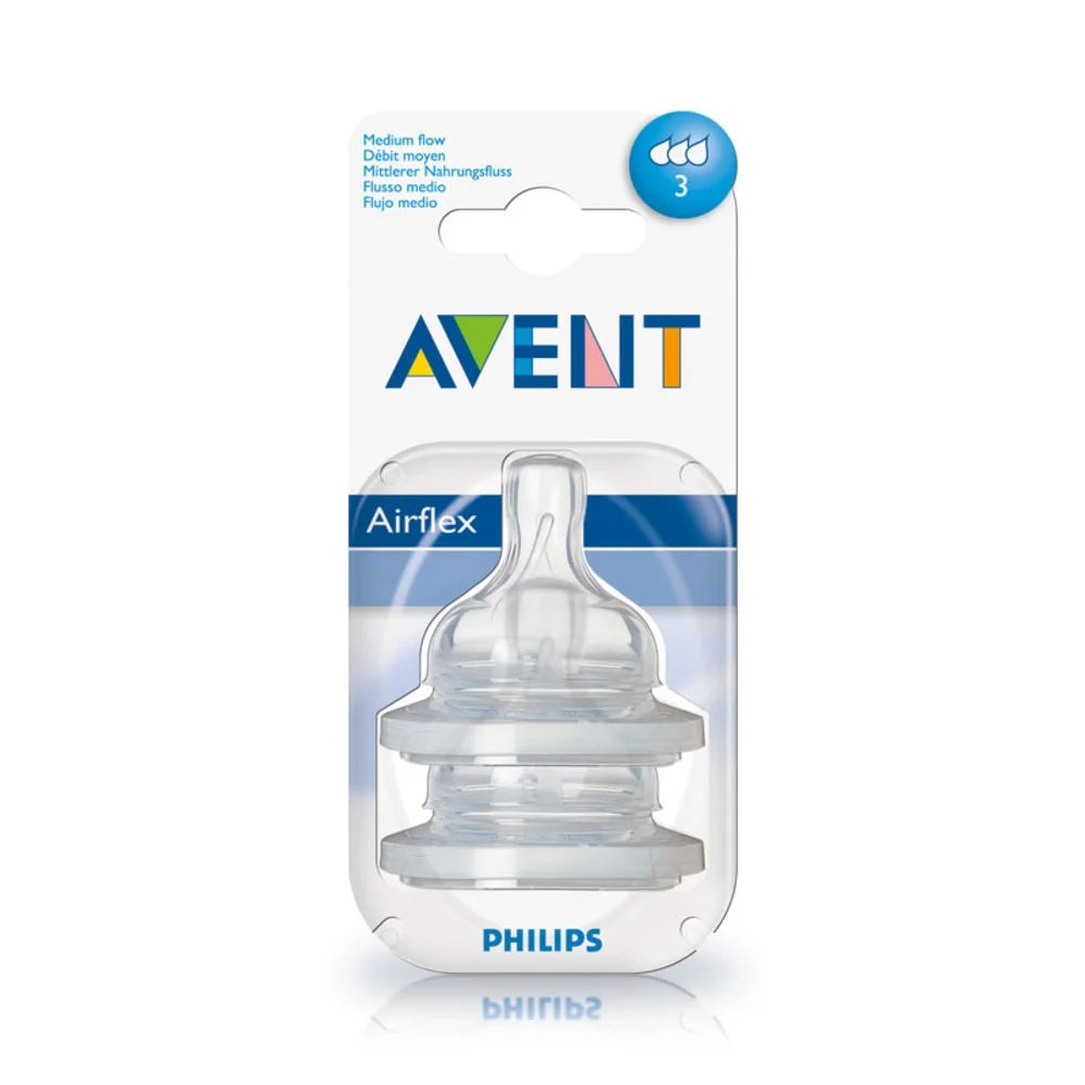 Avent Anti-colic Teats Medium Flow - 2 Pack