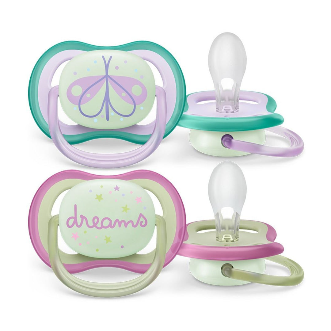 Avent Ultra Air Night Soother - 2 Pack