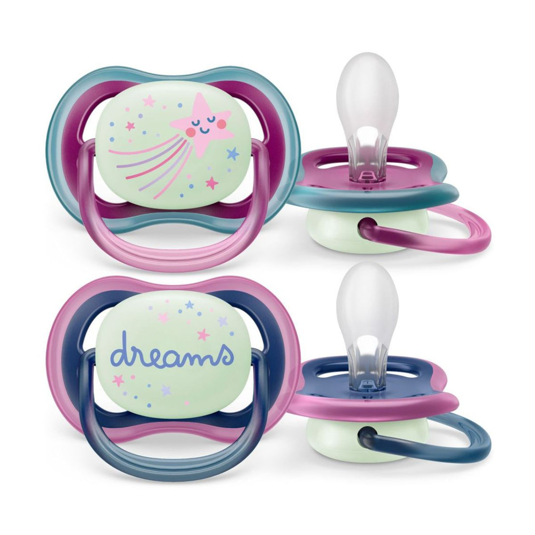 Avent Ultra Air Night Soother - 2 Pack