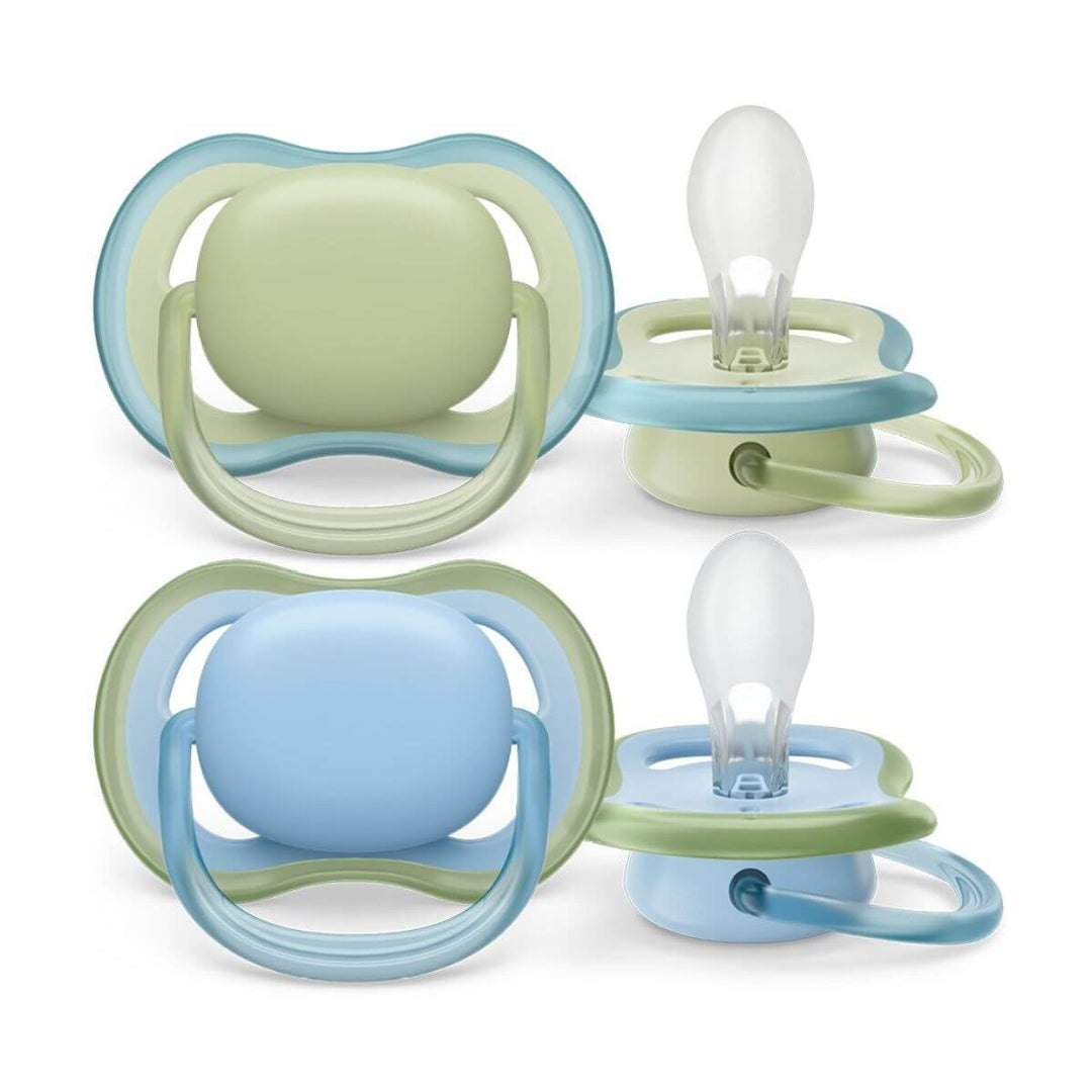 Avent Ultra Air Plain Soother - 2 Pack