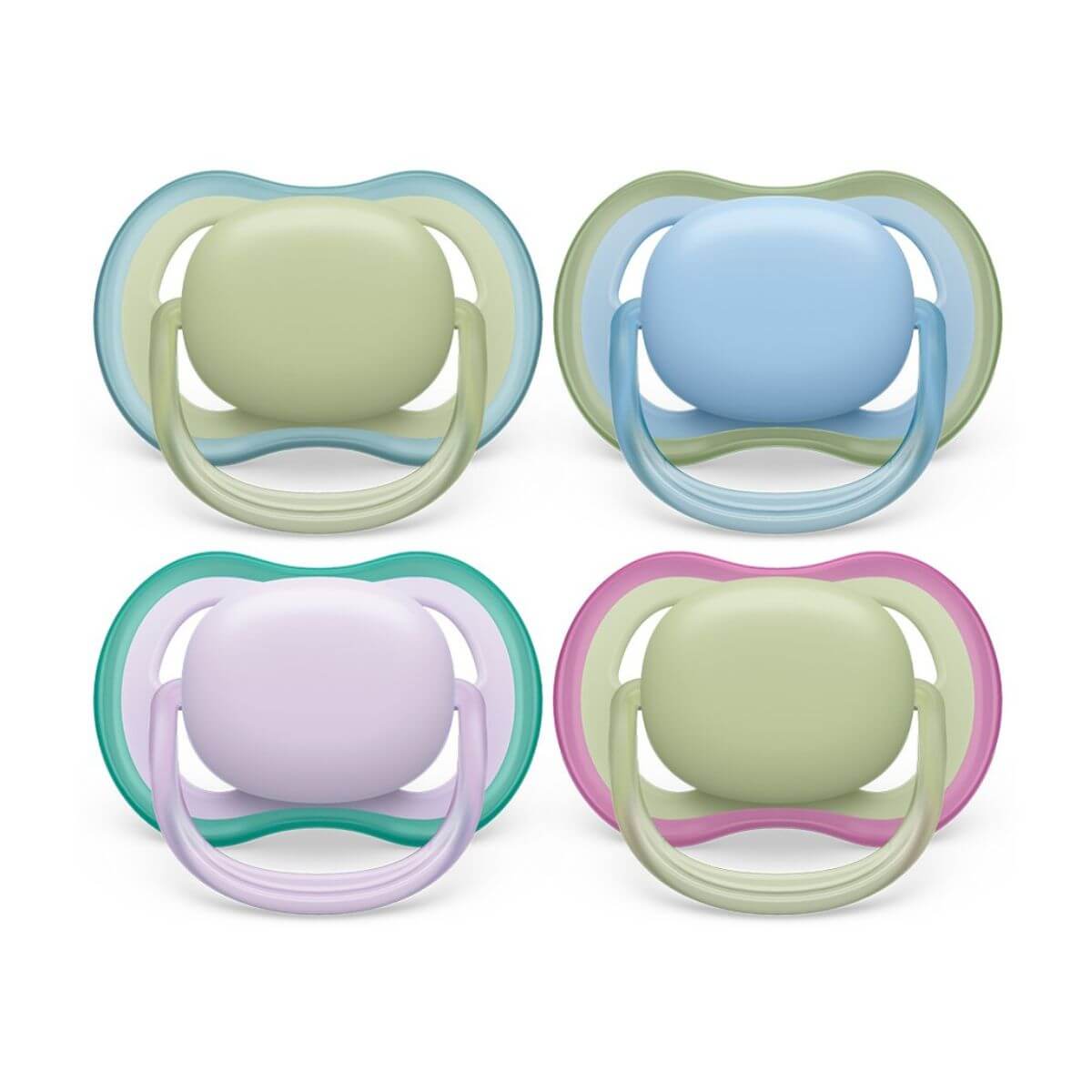 Avent Ultra Air Plain Soother - 2 Pack 0-6M from Avent NZ stock babycity