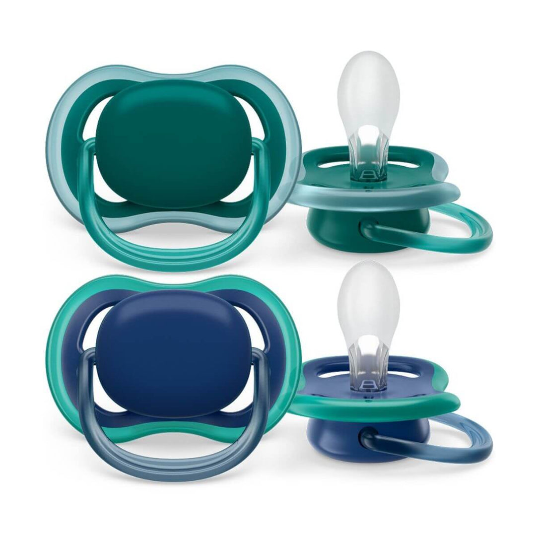 Avent Ultra Air Plain Soother - 2 Pack