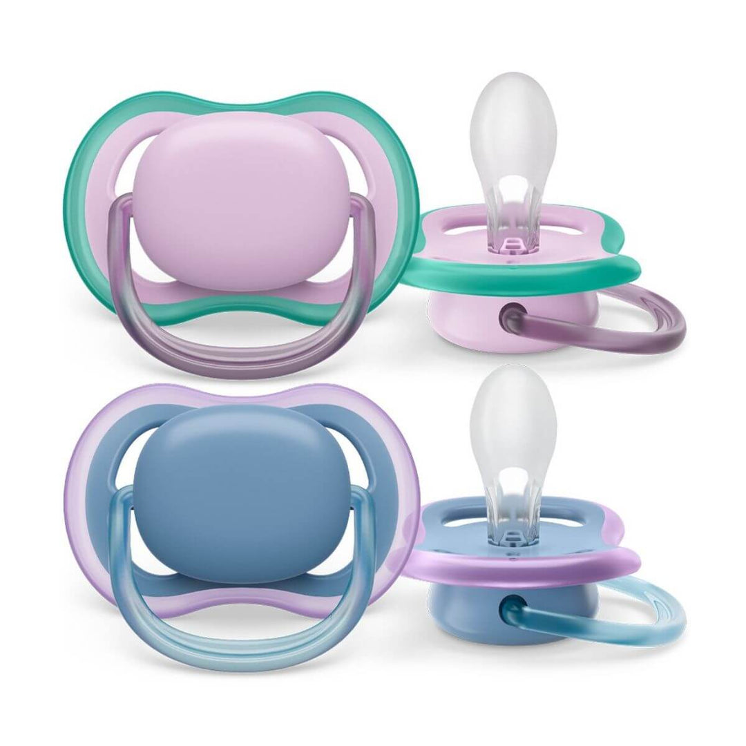 Avent Ultra Air Plain Soother - 2 Pack