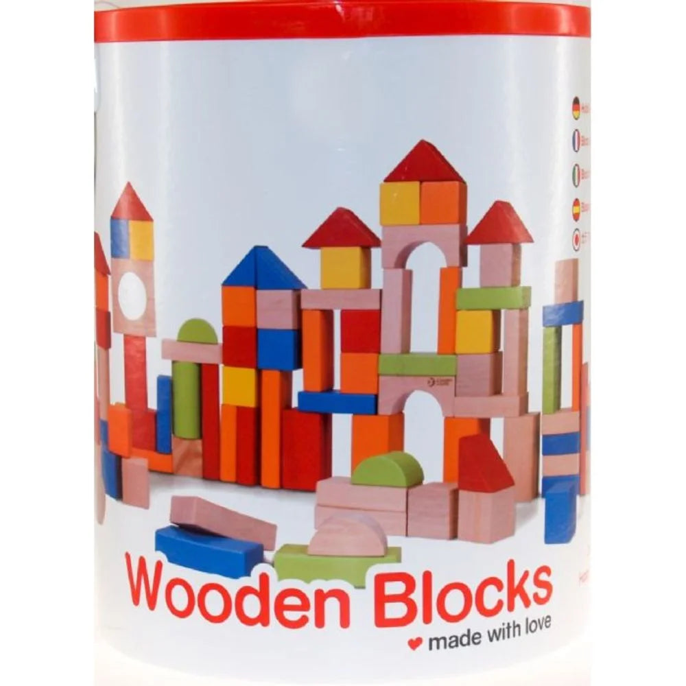 Classic World Wooden Blocks 100 Pieces