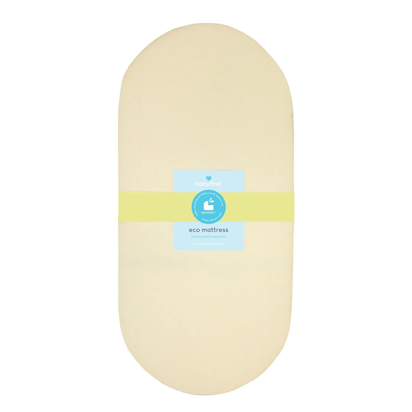 Baby First Bassinet Mattress Latex Round from Baby First NZ stock babycity