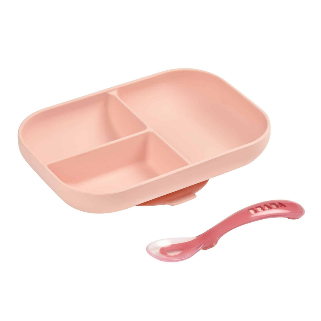 Beaba Divided Silicone Plate & Spoon