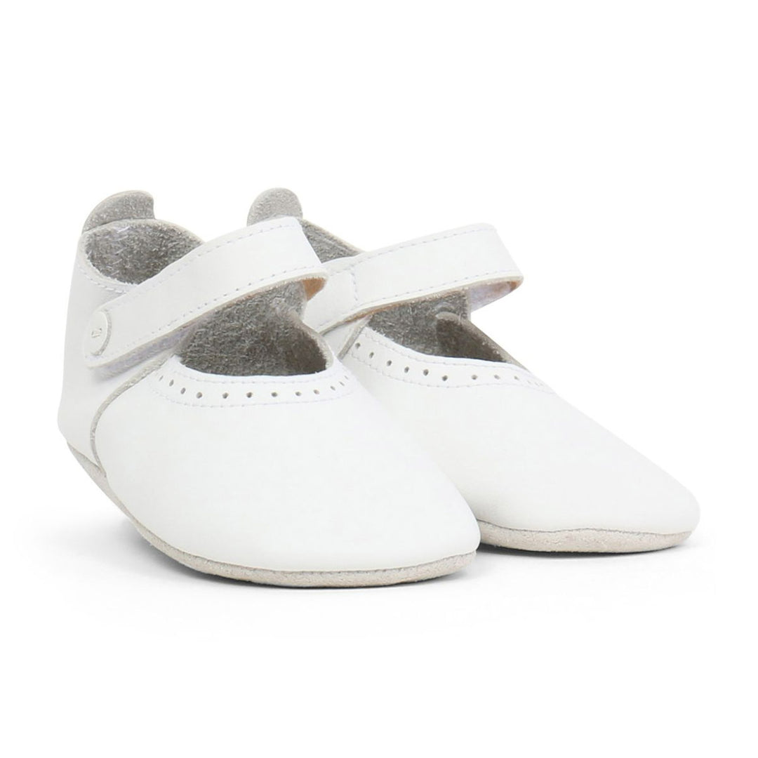 Bobux Delight Soft Sole Shoe Front_White
