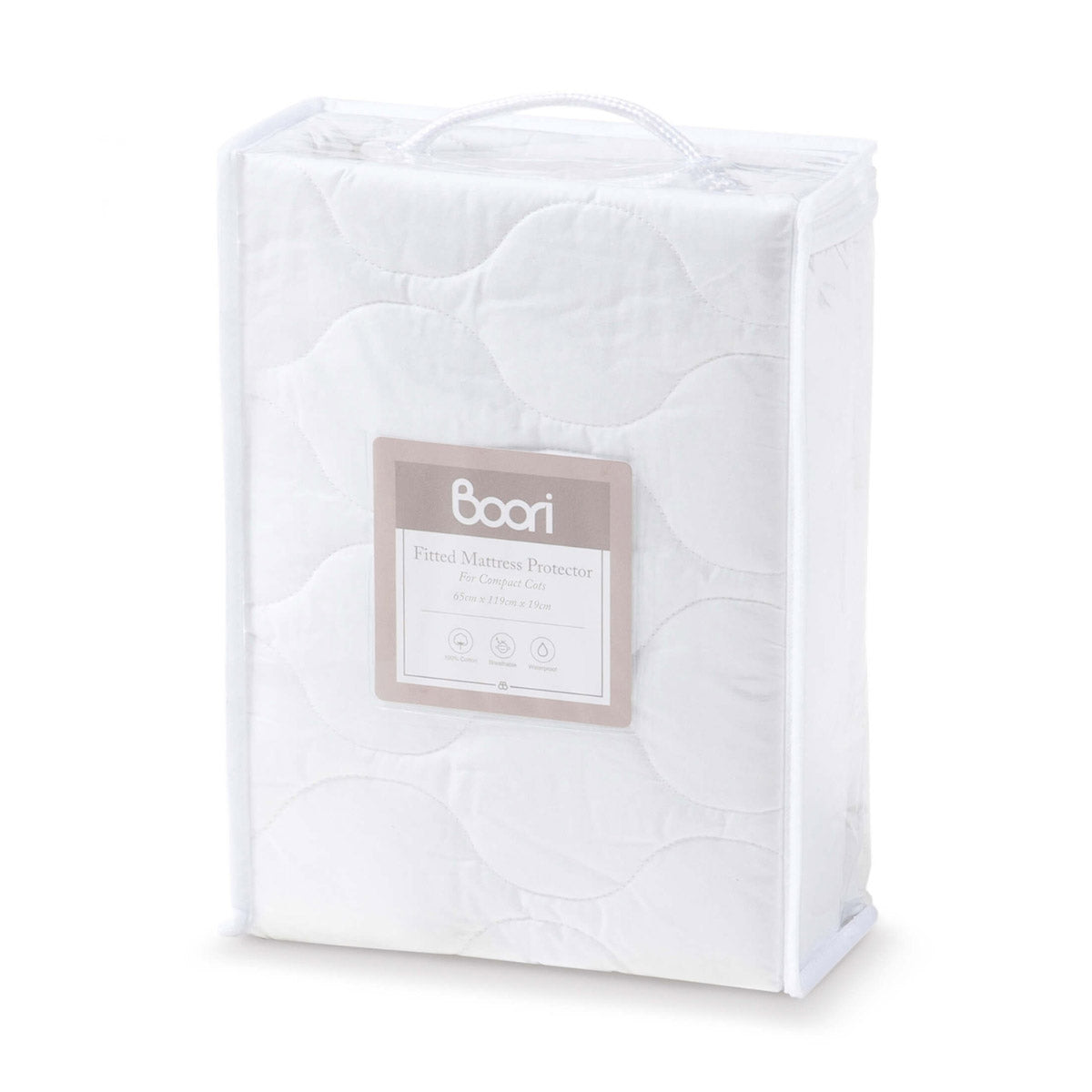 Boori Compact Cot Fitted Mattress Protector (119cm x 65cm) from Boori NZ stock babycity