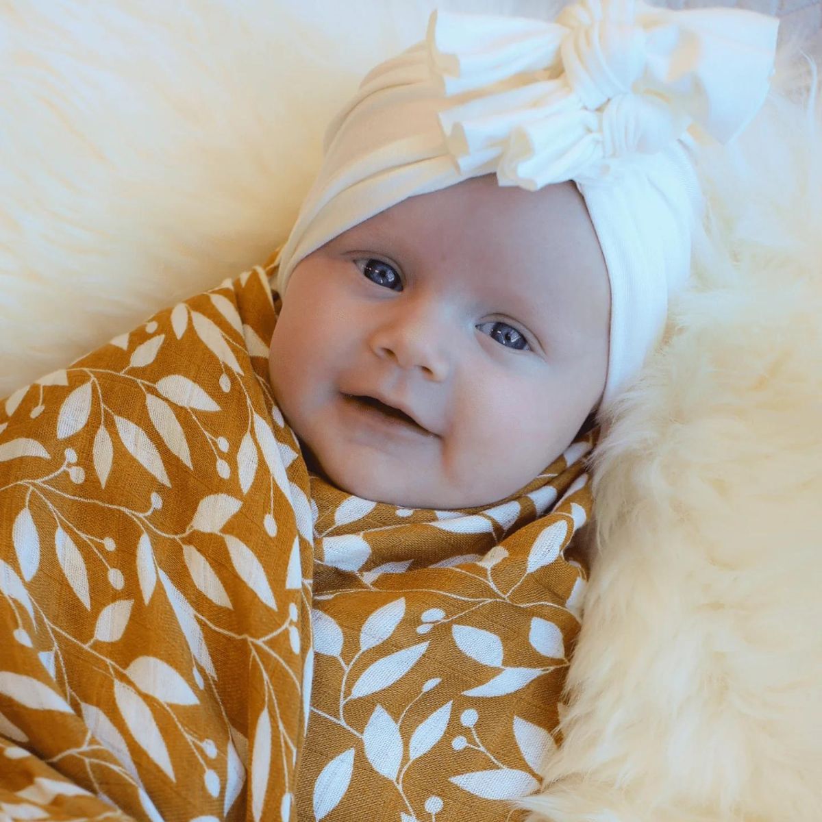 Brolly Sheet Snazzi Swaddle Autumn Leaves from Brolly Sheets NZ stock babycity