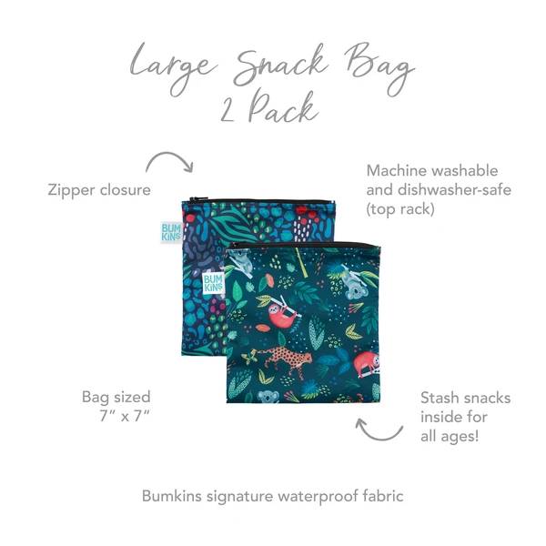 Bumkins Large Snack Bag 2 Pack