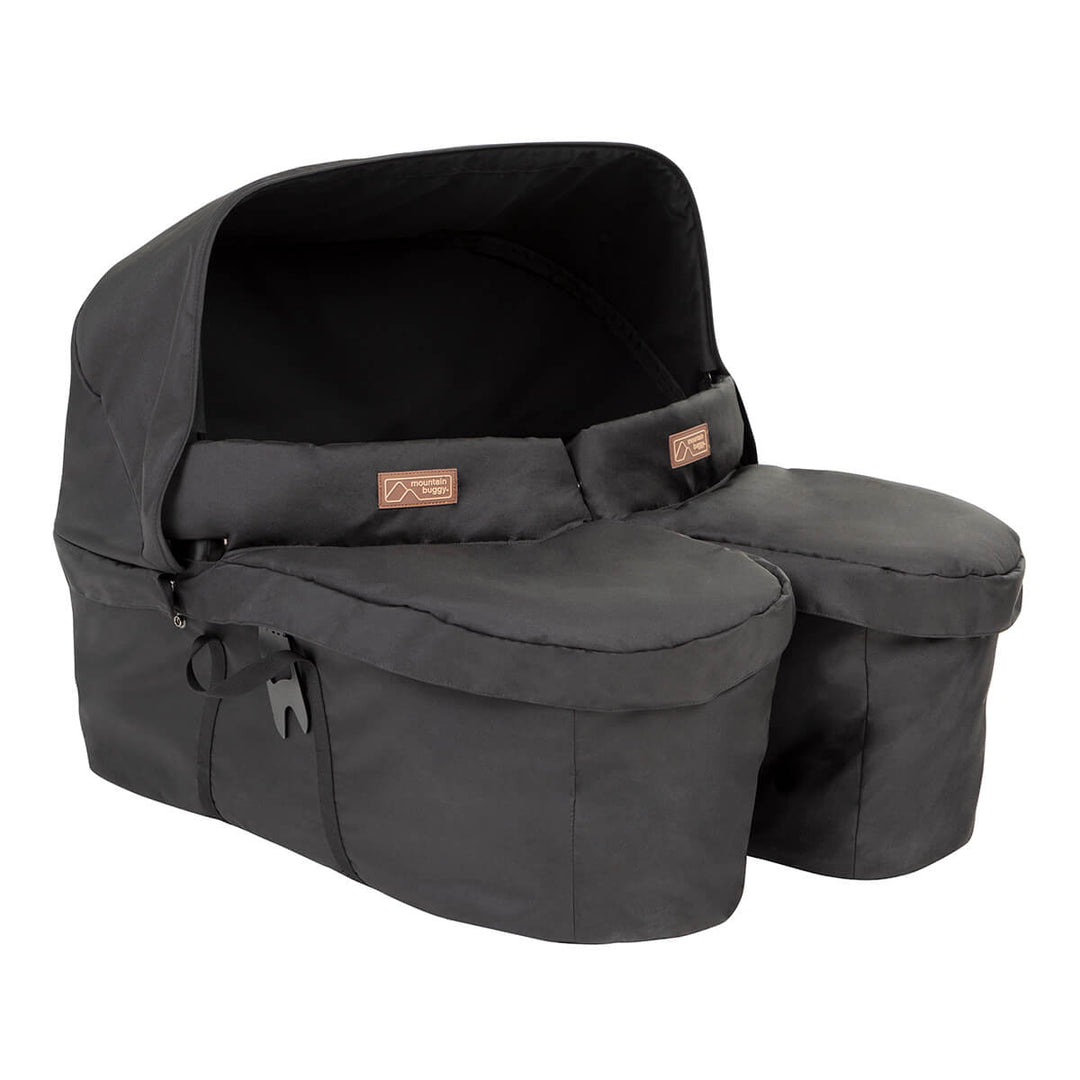 Mountain Buggy carrycot plus for twins three quarter