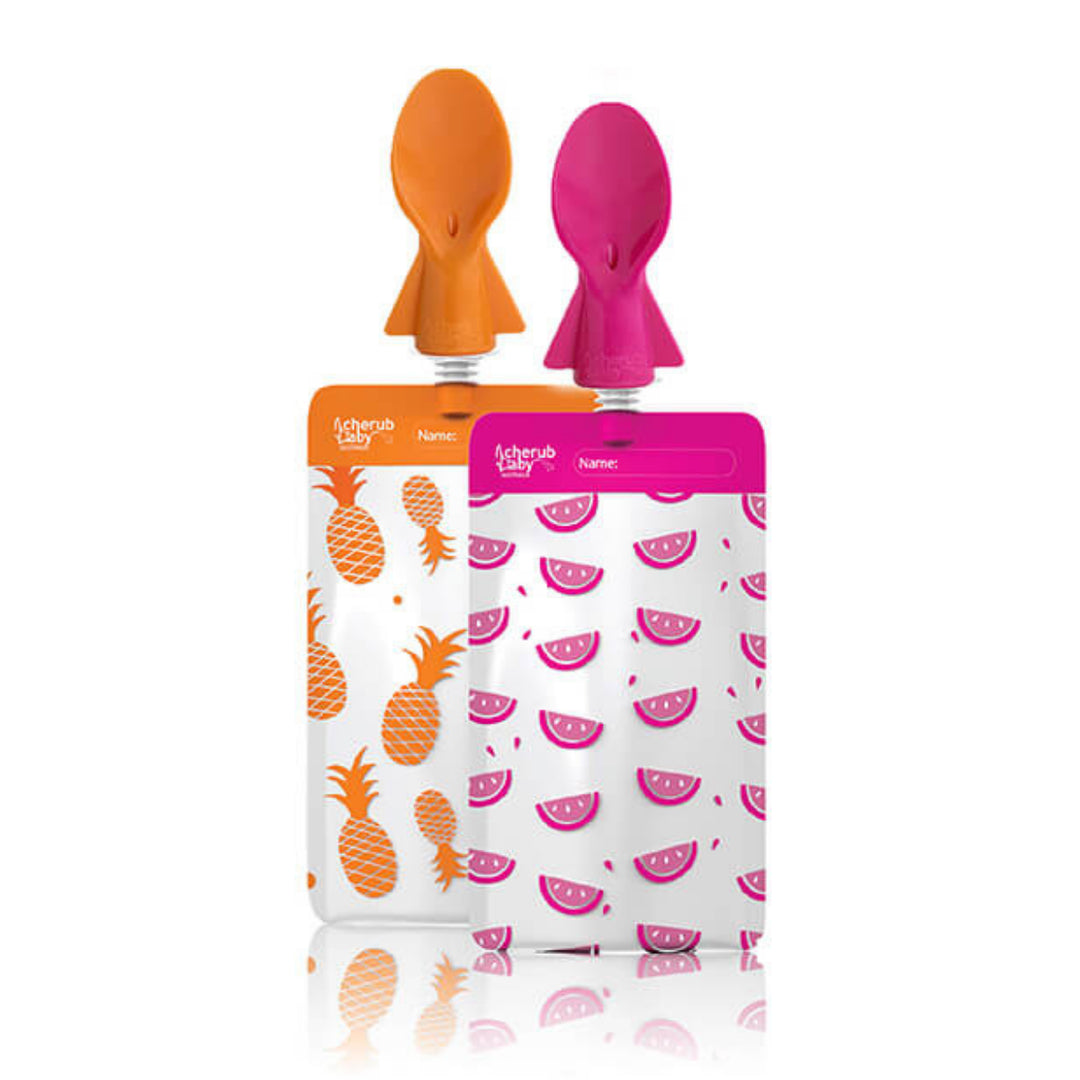Cherub Universal Food Pouch Spoons 2 Pack
