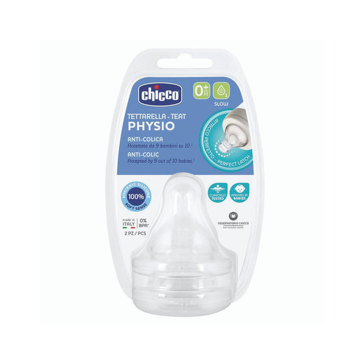 Chicco Perfect 5 Teat 0m+ - 2 Pack
